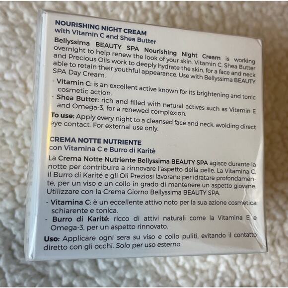 Lot 2 Bellyssima Beauty Spa Vitamin C/ Shea Butter Nourishing Night Cream 1.7 oz - Picture 3 of 6